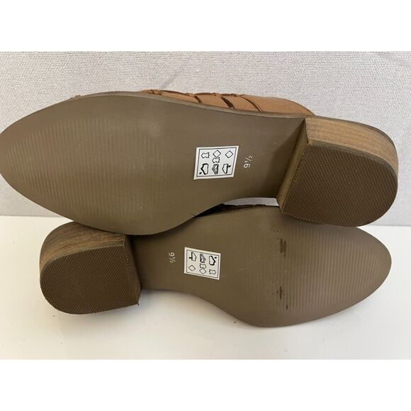 NWOT Anthropologie Crevo Luella Chestnut Leather Mule. Size 9.5(W). - Picture 7 of 8